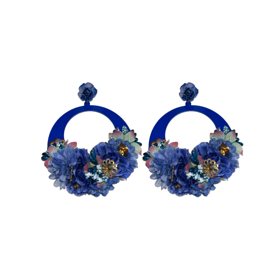 PENDIENTES ARO FLORES