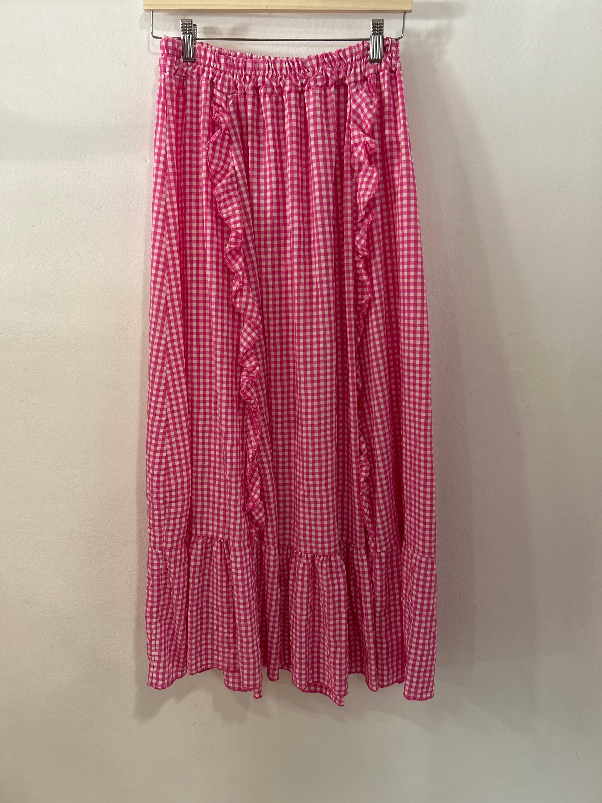 FALDA VICHY ROSA