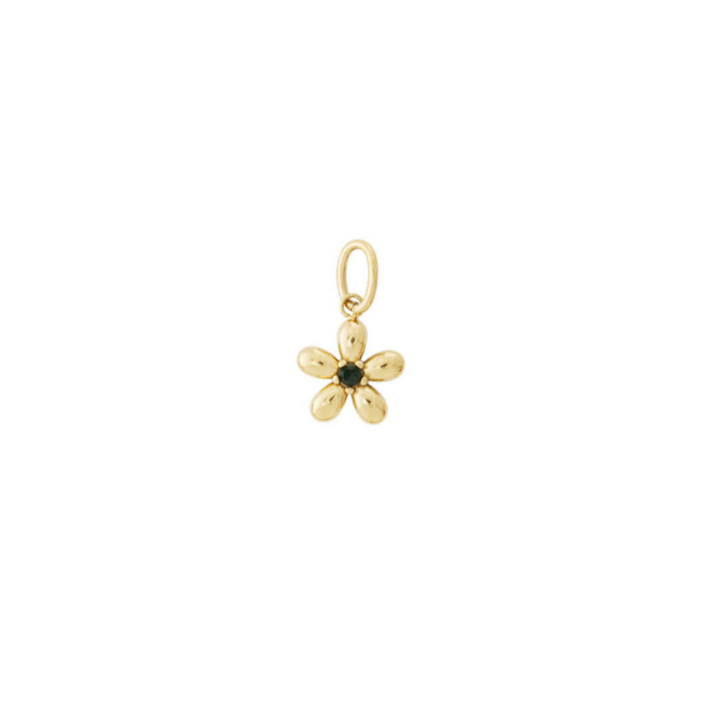 BLACK FLOWER CHARM