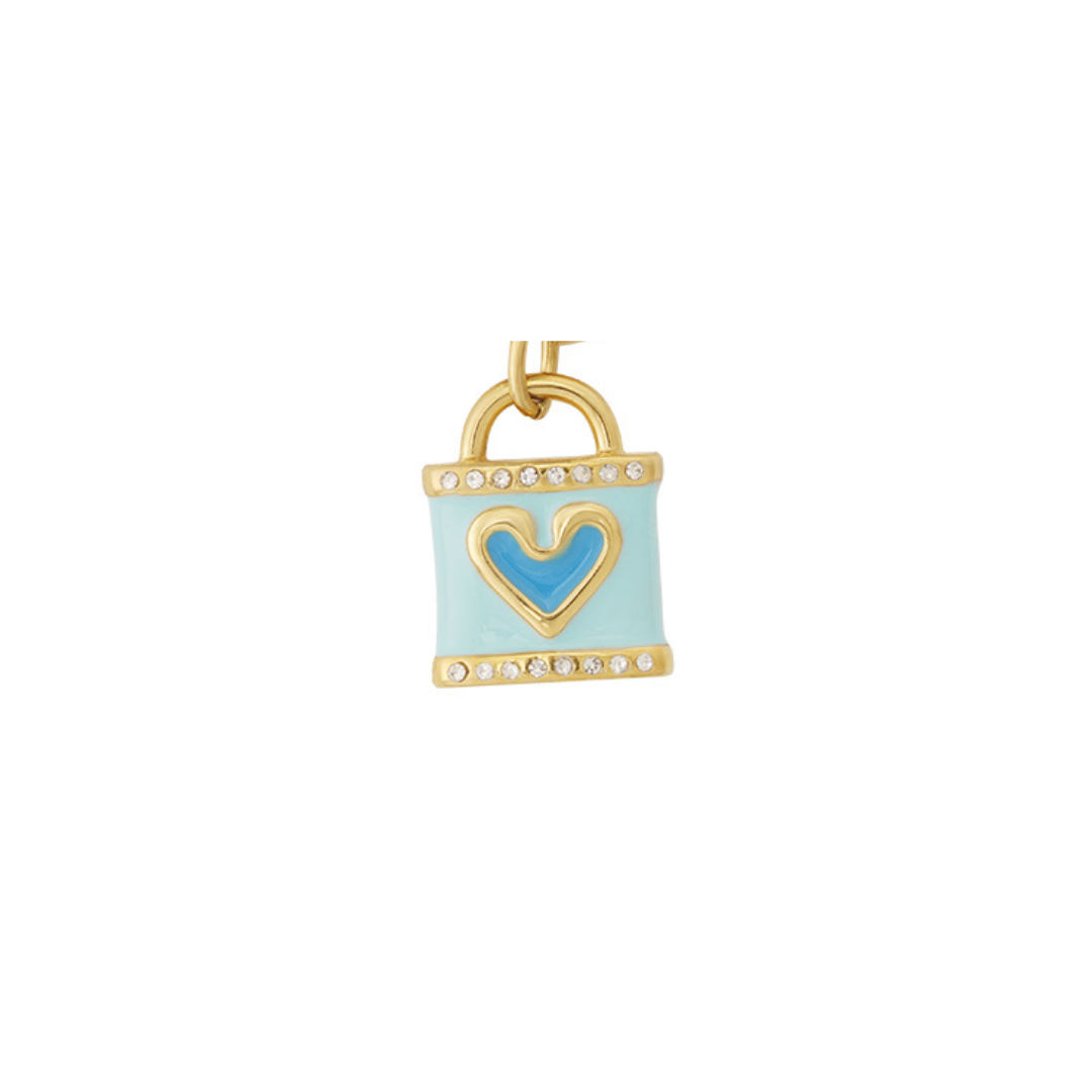 BLUE HEART CHARM