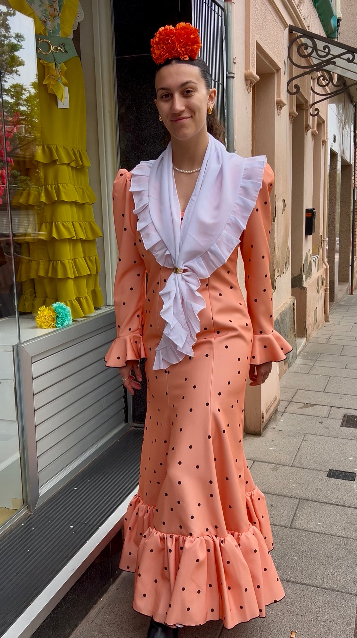 VESTIDO AMAPOLA MANDARINA