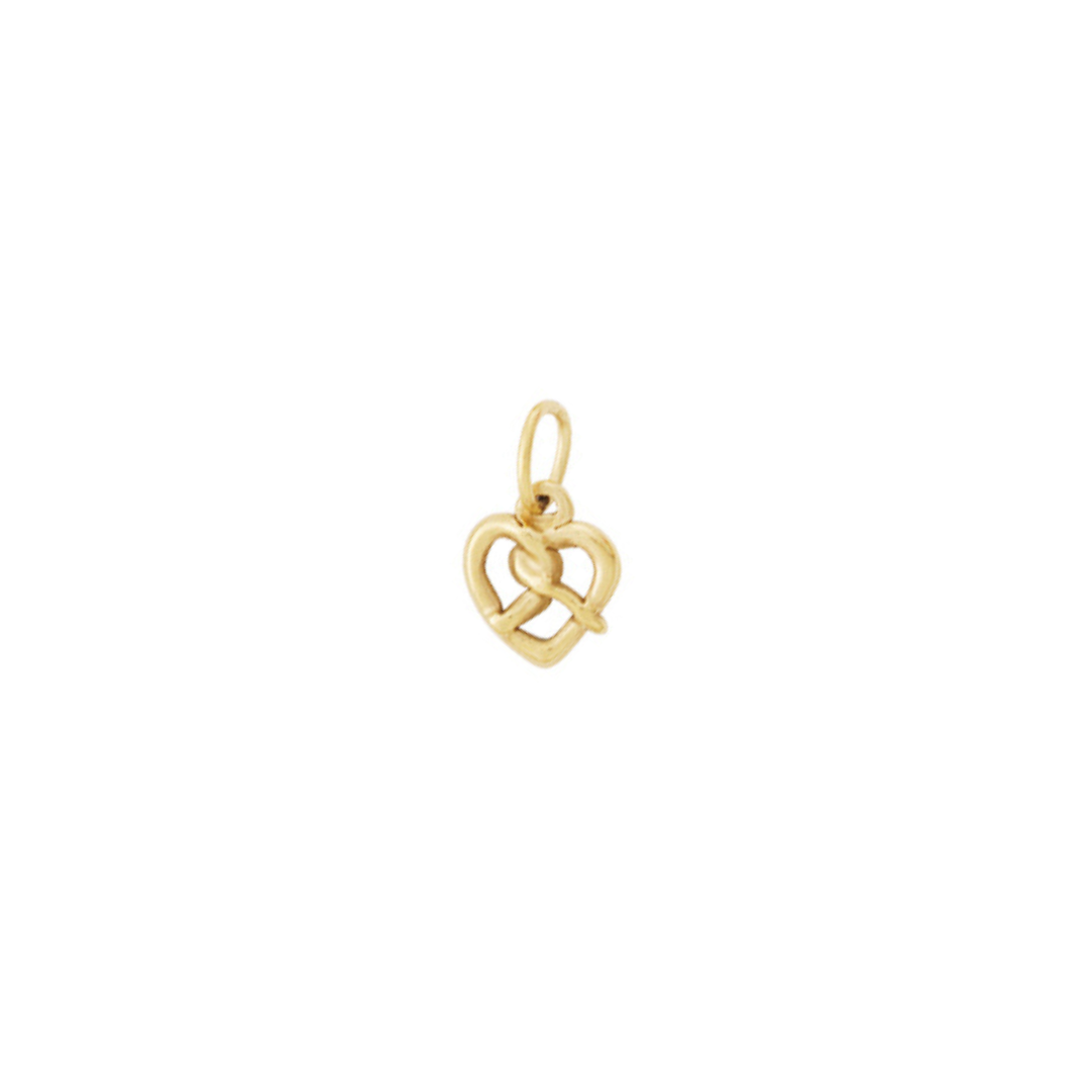 GOLD INTERTWINED HEART CHARM