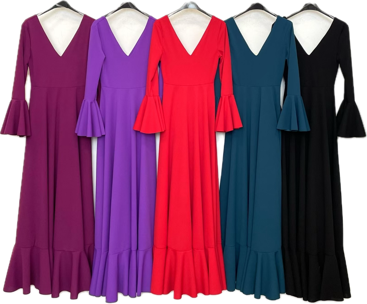 VESTIDO VUELO MANGA FLAMENCA