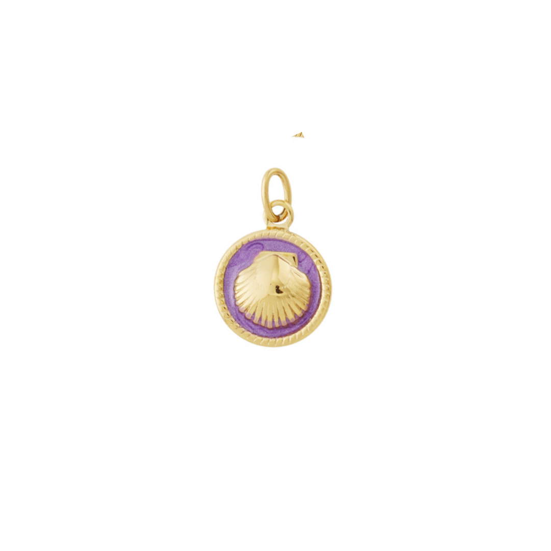PURPLE SHELL CHARM