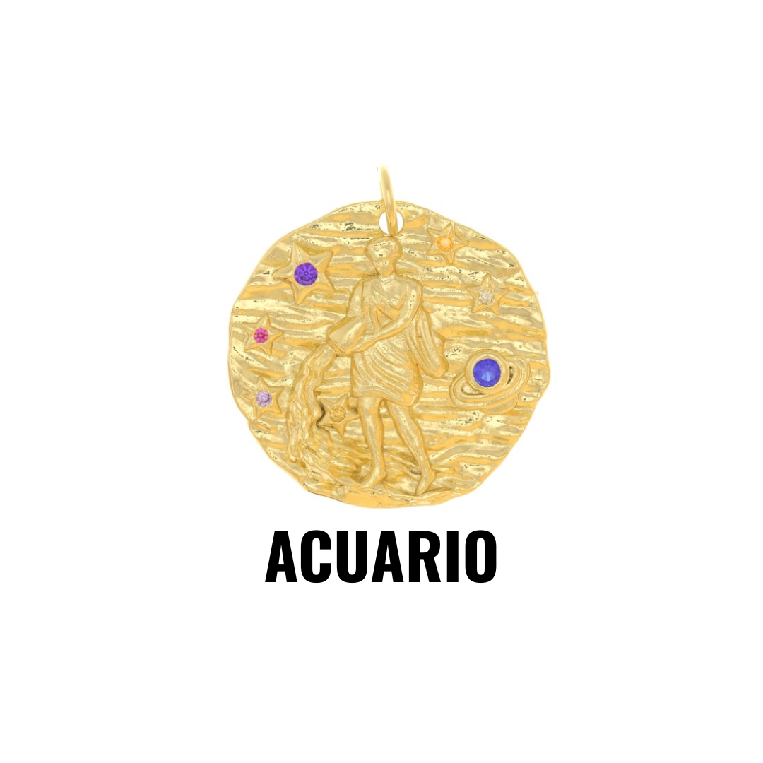 MEDALLA ZODIACO ACUARIO